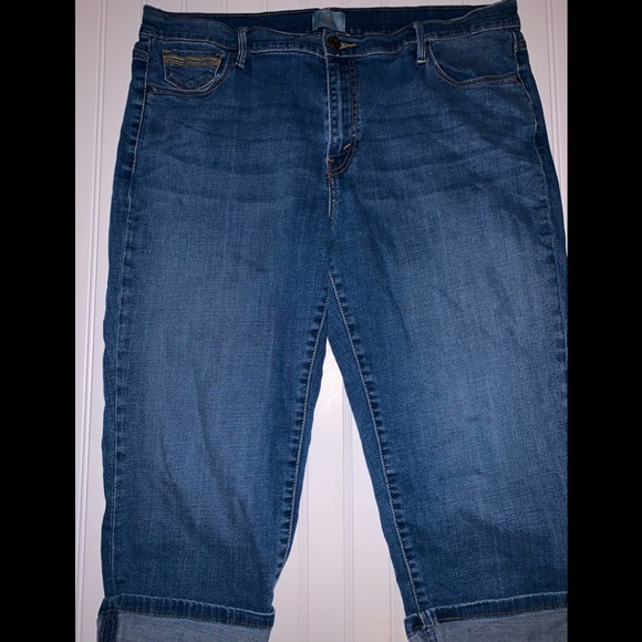 Levis 55 Cuffed Capris Jeans Size 16 